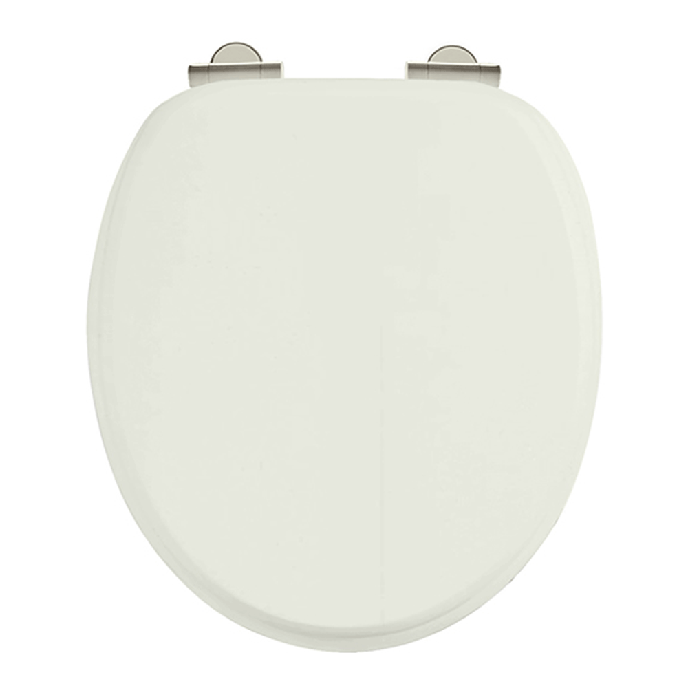 Burlington Standard Moulded Wood Toilet Seat with Soft Close Hinges-Sand