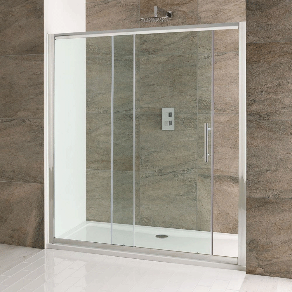 Eastbrook Volente Sliding Shower Door 1100mm Wide 6mm Clear Glass