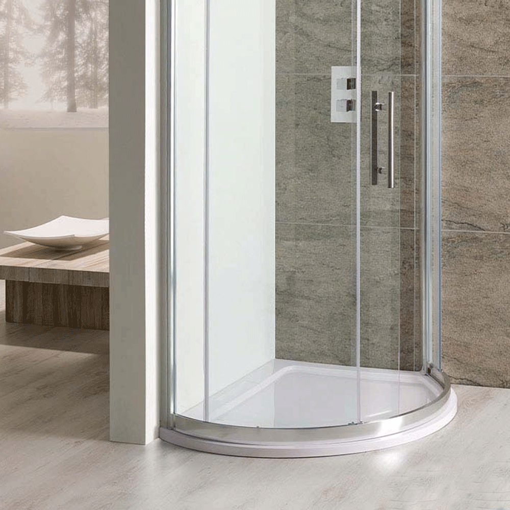 Eastbrook Volente Spacesaver Offset Quadrant Shower Tray 1000mmx850mm