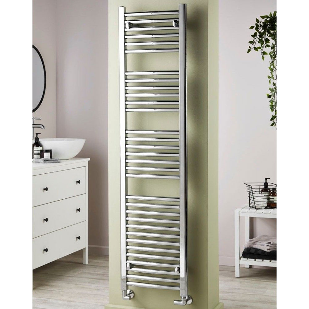 Towelrads Pisa Straight Heated Towel Rail 1800mm Hx400mm W-Chrome